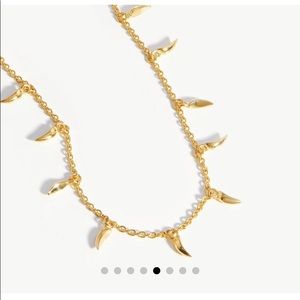 Missoma Mini Fang gold necklace